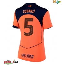 Camiseta Barcelona Pau Cubarsi #5 Tercera Equipación para mujer 2025-26 manga corta